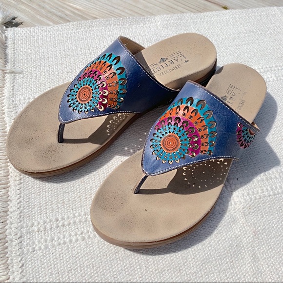 L’Artiste Shoes - L’Artiste Mayura by Spring Step Mandala Sandals